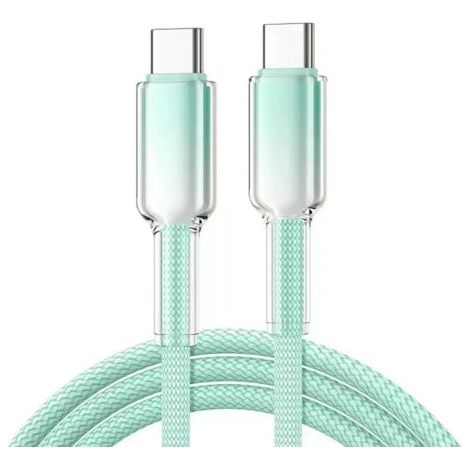 Duales Typ-c-kabel, 100 W, Schnelles Aufladen, Mattierter Farbverlauf, Kompatibel Mit Iphone 16, Huawei Und Android