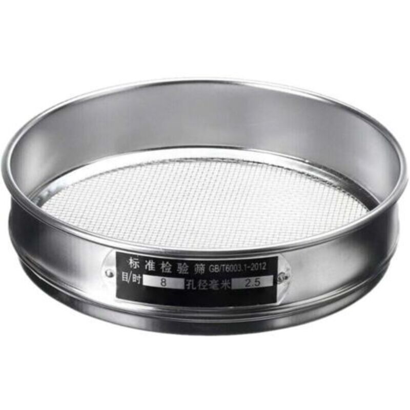 8 Mesh Tamis Farine Inox Tamis Jardin Tamis Cuisine Patisserie 2,5 Mm Durchmesser 20 Cm, Höhe 5 Cm