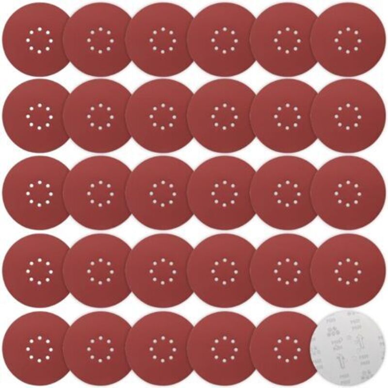 Schleifscheibe 225 Mm – Lot Von 30 Scheiben P600 – 8 Tage Lang Zum Ansaugen – Zum Polieren Von Holz Und Trockenschliff