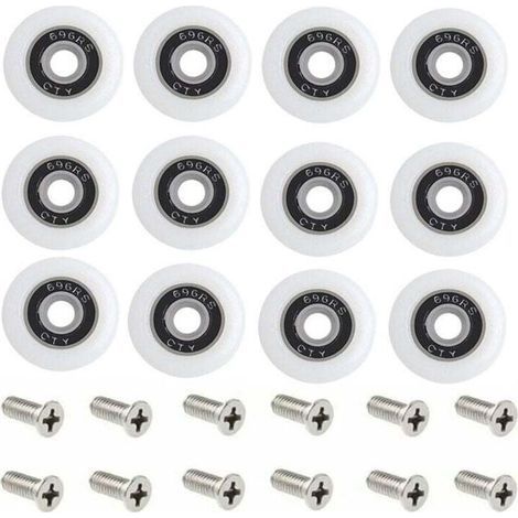 Ersatz-duschtürrollen, 1er-set Mit Schrauben, 23 Mm Durchmesser, Sternenlichtmuster.