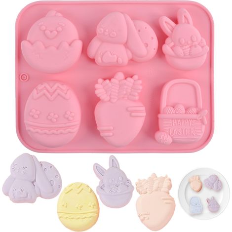 Moule Chocolat Paques, Moule Oeuf De Pâques Silikon, Moule Lapin De Pâques, Moule À Chocolat De Pâques
