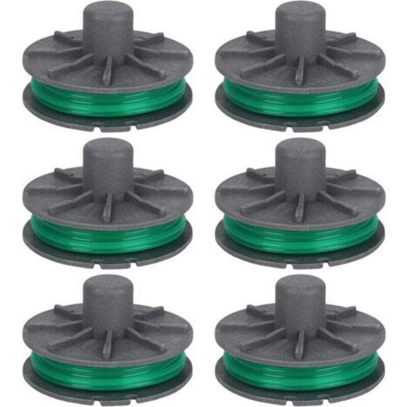 Los Mit 6 Fil-spulen 5309-20 Für Coupé-bordüre Gardena Powercut Plus 650/30 (artikelnr. 9811/9811-20), Fil-rechange-spulen, 4,3 M, Länge: 2 Mm