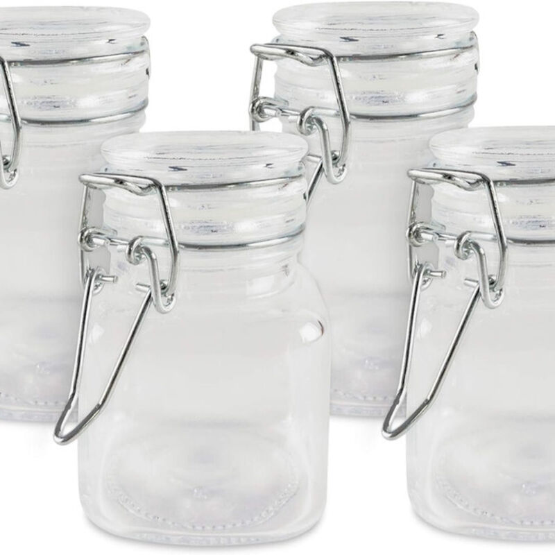 Gewürzdosen Aus Klarem Glas – Wiederverwendbar – Aufbewahrung In Der Küche – Glasdosen-set