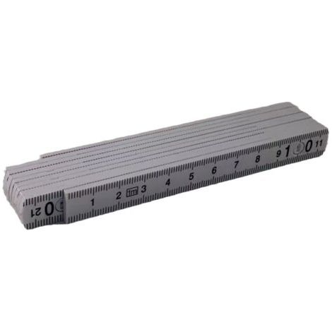 10-teiliger Zollstock, 1 Meter (weiß)