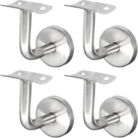 Handlaufstütze Aus Edelstahl 304 Für Treppengeländer, Wandstütze, Holzgeländer, Silberfarben (4 Stück)