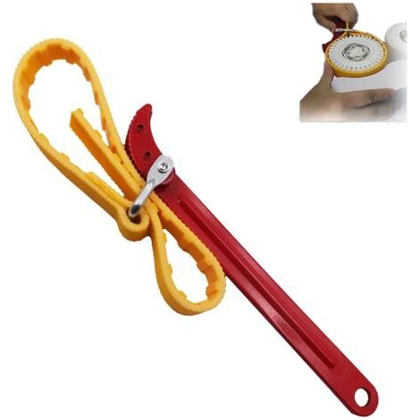 20,3 Cm (8 Zoll) Verstellbarer Mehrzweck-bandschlüssel, Ölfilter-bandschlüssel, Rutschfester Bandschlüssel, Heimschlüssel, Robuste, Verstellbare Schraubenschlüssel