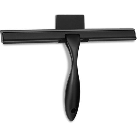 Mehrzweck-duschabzieher Für Duschtüren, Badezimmer, Fenster Und Autoglas – Schwarz, Edelstahl, 30,5 Cm