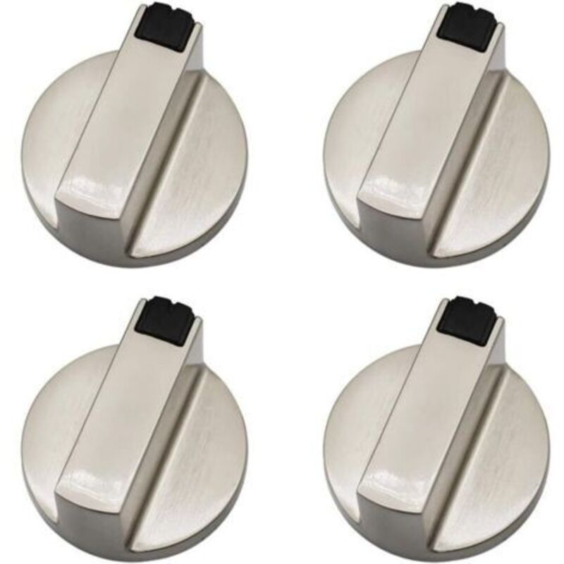 Lot Von 4 Metallknöpfen, Zinkbeständig Mit Strahlern, Durchmesser Des Holzes: 6 Mm. Zum Kochen Mit Gas Und Zu Viert