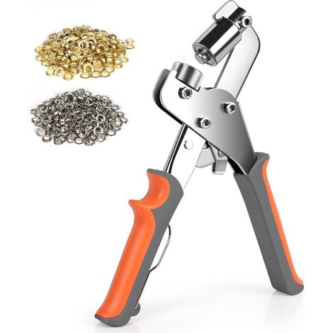 Tüllen-werkzeugsatz, 10 Mm, Metalltüllenzange, Stanzwerkzeug, Pvc, Mit 300 Stück Aluminiumtüllen
