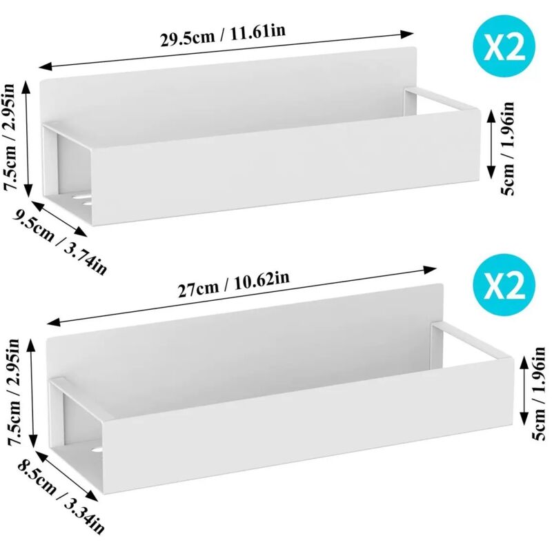 Set Mit 2 Magnetischen Kräuterhaltern Aus Metall
