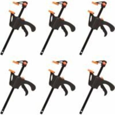 Lot Von 6 Serre-joints In Forme De F, Serre Joint Mit Serrage Rapide Und Facile, Hauptwerkzeuge Für Die Menüserie (4 Beutel)
