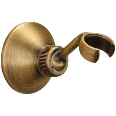 Retro-duschhalterung Für Handbrause, Verstellbar, Massives Messing, Bronze, Duschhalterung, 360-grad-wandhalterung Für Handbrause
