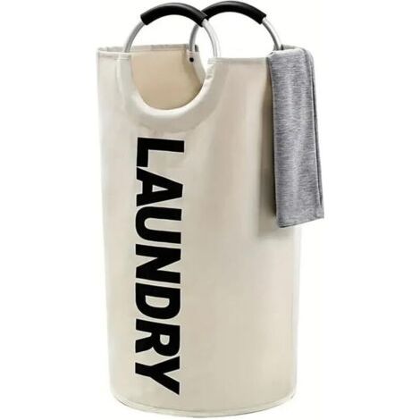 90-liter-tasche Mit Großem Fassungsvermögen, Biegsamer Beutel Mit Rembourrées Und Korbtaschen, Ideal Für Die Lagerung Und Den Transport Von Kleidungsstücken, Beige, 38 X 79 Cm