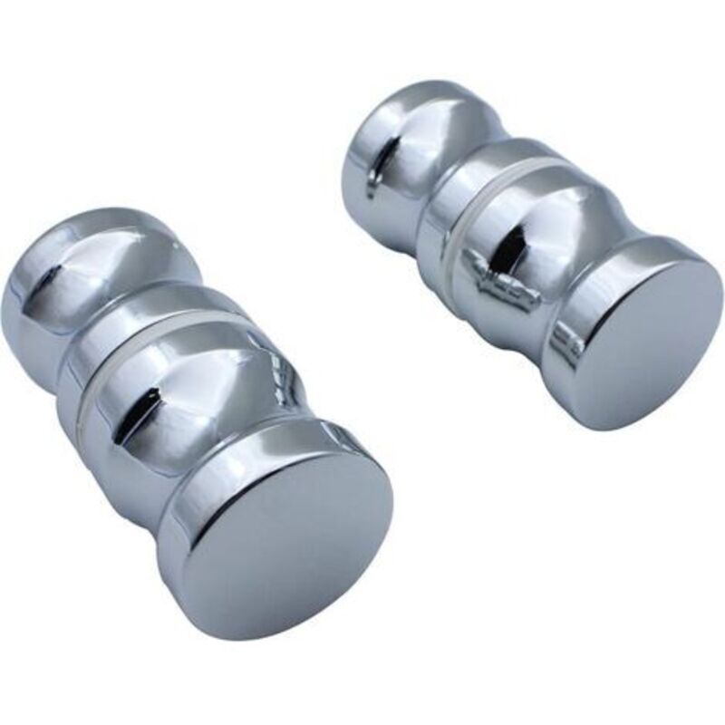 Duschgriff, 2 Sätze Runde Türgriffe Aus Verchromtem Glas, Zuggriff, Ersatzteile Für Duschwand, Duschwand