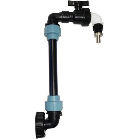 Aiperq Ibc-adapter Mit Geschlossenem Flaschenhals Für Füllkanon Oder 1000-l-reservoir, Verschiedene Versionen (kunststoff/leinwand, 3/4")