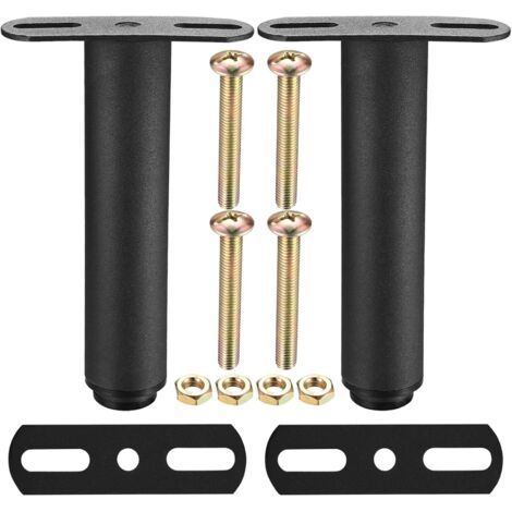 2 Stück Verstellbare Bettbeine 18–31 Cm, Einziehbare Möbelbeine, Tischbeine, Metall-t-förmige Beine, Boxspring-unterstützung, Höhenverstellbare Füße Für Sofa, Bett, Kleiderschrank, Schrank