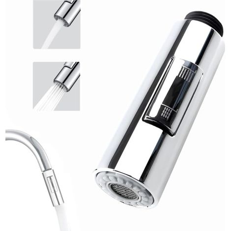Dusche Robinet Cuisine, 2 Modi Embout Robinet Cuisine Ersatz Ausziehbarer Beweglicher, Universeller Austausch G1/2
