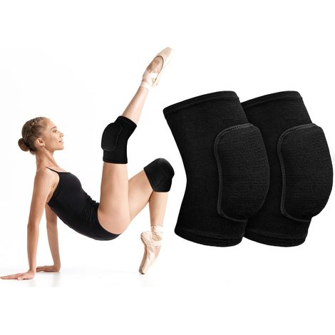 Genouillères De Protection Danse, Sport, Volleyball, Éponge Épaisse Antidérapante, Pour Danse/volley, Taille L.