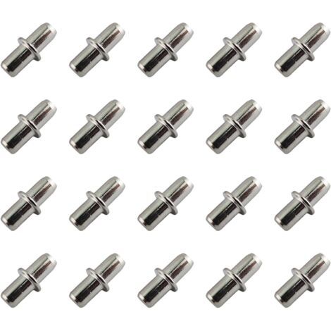 20 Stück Etagerenstützen 5 Mm – Regalstützen – Stützen Für Regale – Brettstützen – Für Möbel, Schränke, 5 X 15 Mm