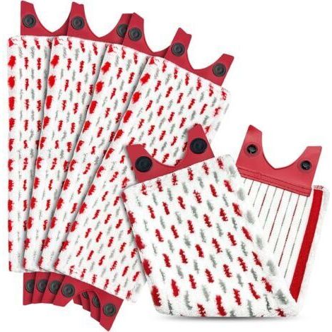 Saugfähiges Mikrofaser-mopp-nachfüllset, 5-teilige Flache Mikrofaser-moppköpfe, Wiederverwendbare Ersatz-mopppads Für Eine Effektive Bodenreinigung