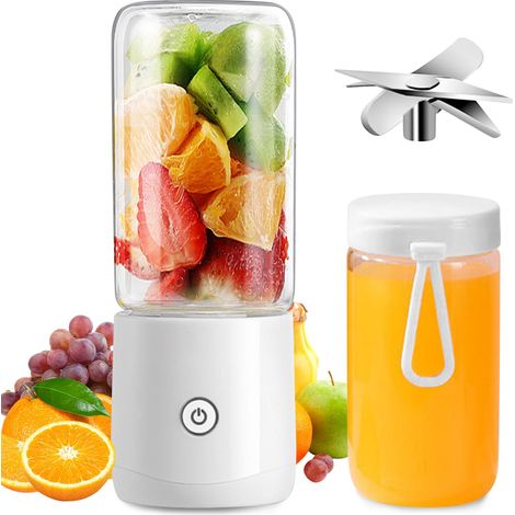 Tragbarer Mixer, Mini-mixer Mit 8 Wiederaufladbaren Usb-mixern, 380-ml-fruchtmixer, Entsafter, Persönlicher Tragbarer Mixerbecher