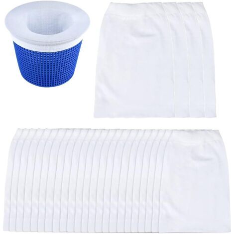 20er-pack Pool-skimmer-socken, Filter, Pool-skimmer, Wiederverwendbarer Skimmer, Schwimmbad-filter-schutznetz