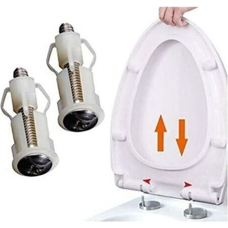 2 Stück Toilettendeckel-erweiterungsschrauben, Toilettendeckelbefestigung, Toilettensitzschrauben, Befestigungsset, Toilettendeckel-ersatzteile