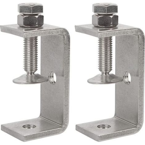 Lot Von 2 Serre-joints Aus C-robuststahl Und Rostfreiem 304-edelstahl, 65-mm-fräseröffnung, Serre-joints Vom Typ „tigre“, Serre-joints Aus Holz