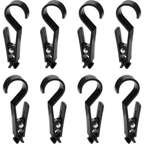 8 Stück Zelt-markisen-haken, Multifunktionaler Zelt-markisen-clip, Camping-haken, Leuchtende Haken, Zubehör, Camping-ausrüstung, Zelt-haken, Hängehaken