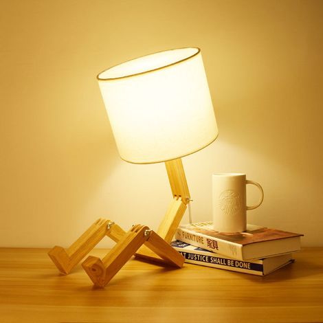Nachttischlampe Mit Verstellbarem Arm Und Sockel, Nachttischlampe, Leselampe, Stoffschirm, Moderne Schreibtischlampe Für Schlafzimmer, Wohnzimmer, Studentenwohnheim, Glühbirne Nicht Im Lieferumfang En