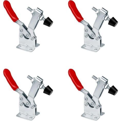 Knieklemme, 4 Stück Gh-201-b Kniehebelklemme, Schnellspanner, Für Maschinen, Holzbearbeitung, Schweißen, Schleifen Handgefertigter Produkte
