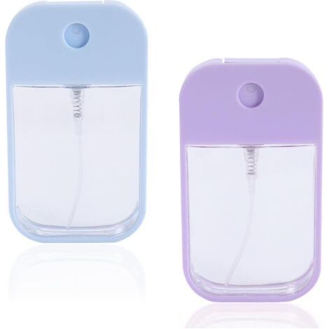 Set Mit 2 Leeren Sprühflaschen, Parfümspray, Für Parfüm, Ätherische Öle Und Kosmetika, 45 Ml, Blau, Lila