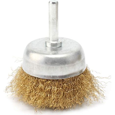 Brosse Coupelle En Fil De Laiton Ondulé – Ein Werkzeug Zum Polieren Von Oberflächen, Zum Reinigen Und Polieren Von Oberflächen.