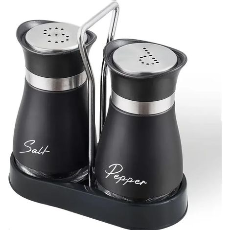 Ensemble Salière Et Poivrière Mit Basisglas Und Stützstabilisator, Küche, Tisch, Camping, Grillen.