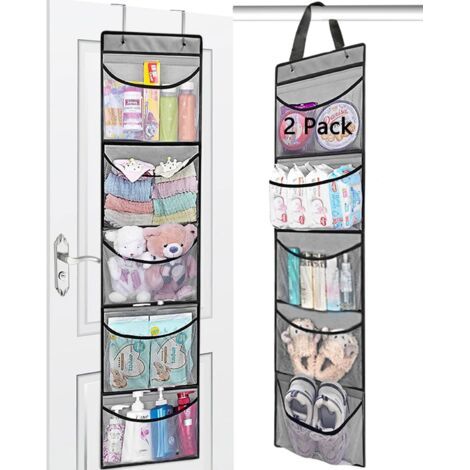 Hängeregale (2er-pack), Organizer Mit 5 Netztaschen