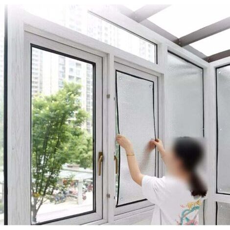 Anti-hitze-sonnenschutzfolie, Wiederverwendbare Aluminisierte Folie, Anti-peek-fensterfolie, Undurchsichtige Verglasungsfolie 9 Mm Dick, Elektrostatische Fensterfolie, Mit Saugnapf (50 X 70 Cm)