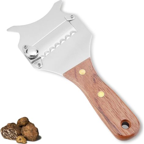Rasoir Chocolat, Râpe À Truffe, Trancheuse À Fromage En Acier Inoxydable, Couteau À Dessert À Lame Ondulée