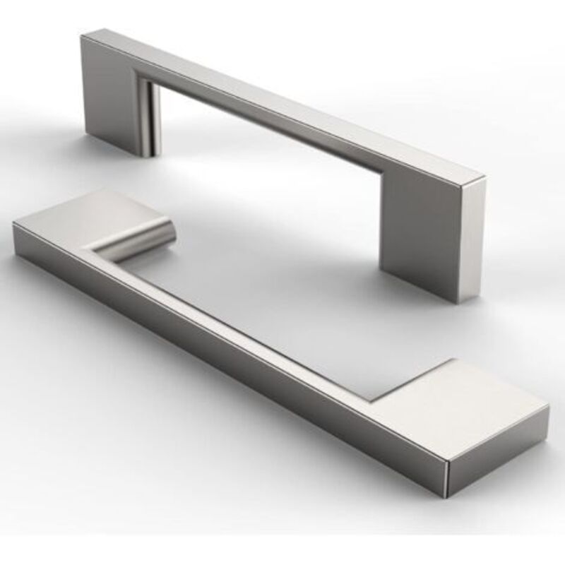 Möbelgriffe Aus Gebürstetem Edelstahl – 5-teiliges Set Für Schubladen, Schränke Und Küchen (silber, Lochabstand 96 Mm)