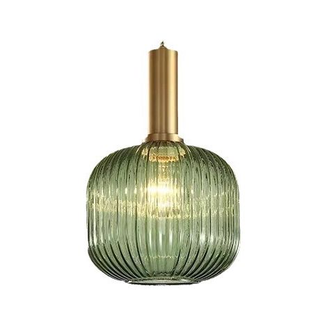 Vintage Industrie-pendelleuchte, E27-fassung, Grüner Lampenschirm, 20 Cm -