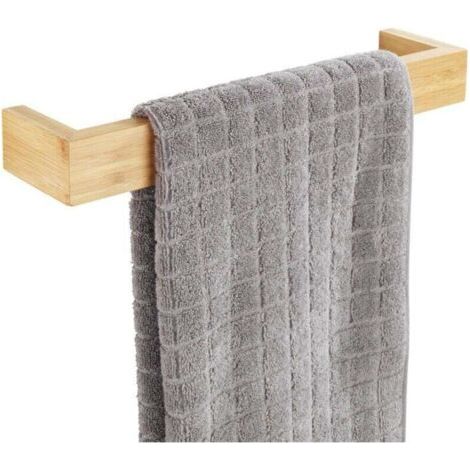 Wandhandtuchhalter 40 Cm Bambusa, Befestigungsmaterial Inklusive, High-end-qualität, Badezimmerzubehör, Fsc®-zertifizierter Bambus, 40 X 9 X 5 Cm, Holz