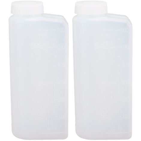 Set Mit 2 Flaschen Benzin-öl-gemisch 600 Ml Für Kettensägen- Und Elektrosägen-bohrer.