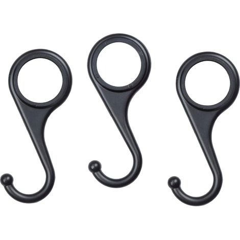 Häkel-dekorationen Aus Schwarzem Metall Für Tuyaux (für Tuyaux Von 1/2 Pouce), Häkel-robuste, Ensemble Von 3.