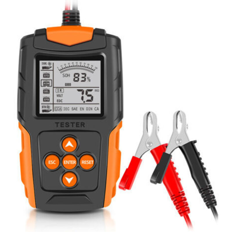 Numerisches Lcd-batterie-analysegerät – 12-v-/24-v-fahrzeugbatterietest – Fahrzeug-ladediagnosegerät