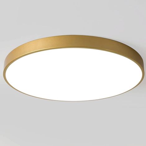 Ultradünne Runde Led-deckenleuchte, Unterputzmontage, Modernes, Stromlinienförmiges Design, Flache Acrylbeleuchtung Für Wohnzimmer, Arbeitszimmer, Esszimmer, Weißes Licht, Einfach Zu Installierende Le