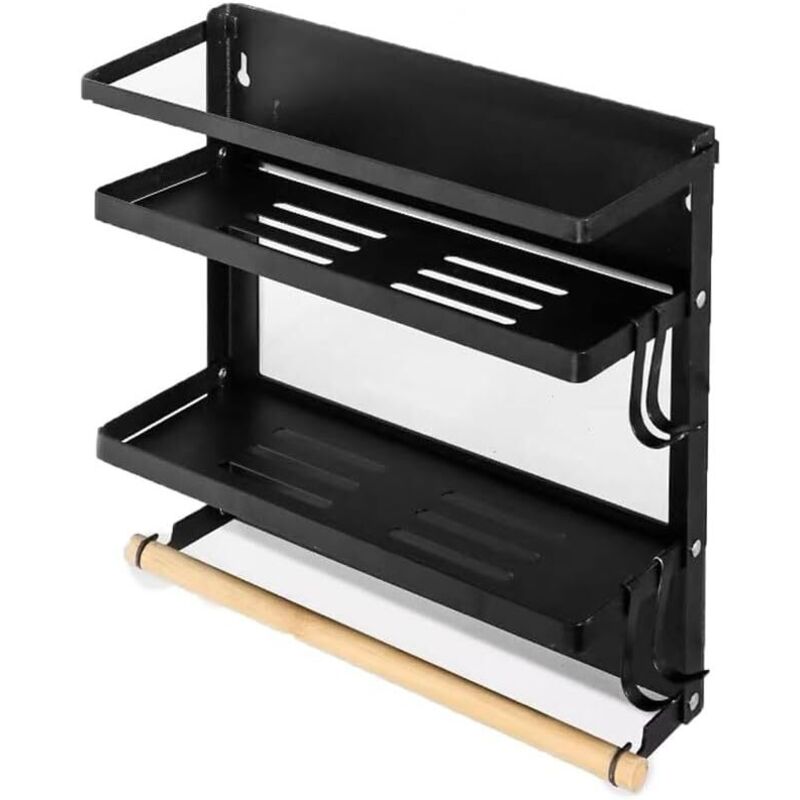 Faltbares Kühlschrankregal – Magnetisches Gewürzregal – Küchen-organizer