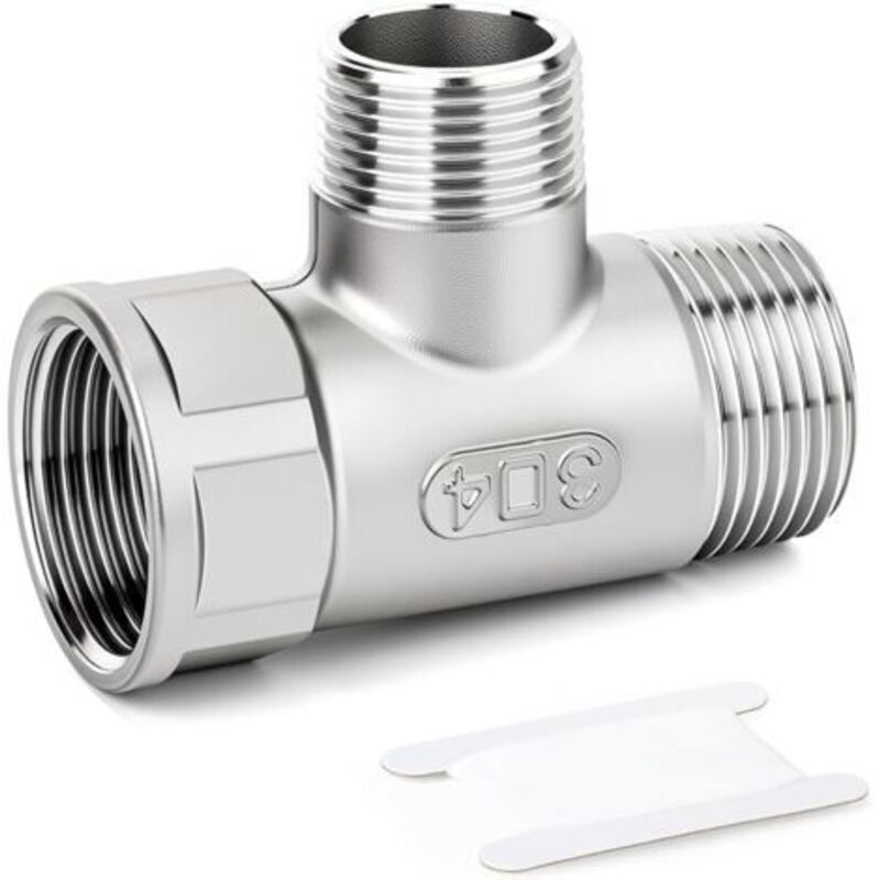 Reduzier-t-rohrverschraubungen, 1" Bsp-außengewinde X 3/4" Bsp-außengewinde X 1" Bsp-innengewinde, 3-wege-t-form-adapter Aus Edelstahl 304 Für Kraftstoff/luft/flüssigkeit/gas