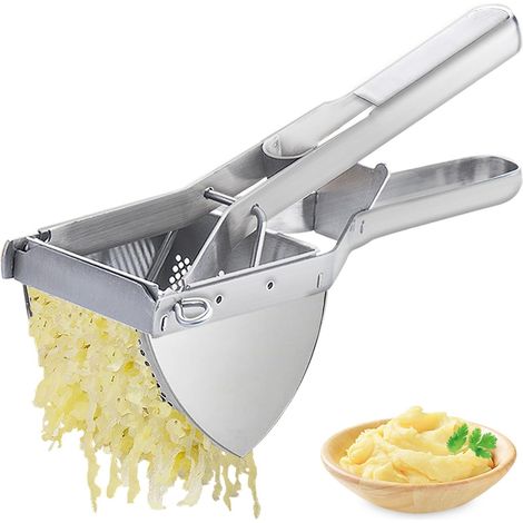 Kartoffelstampfer, Großer Kartoffelstampfer Mit 624 G (22 Oz), Robuster Edelstahlstampfer Für Glattes, Lockeres Kartoffelpüree.