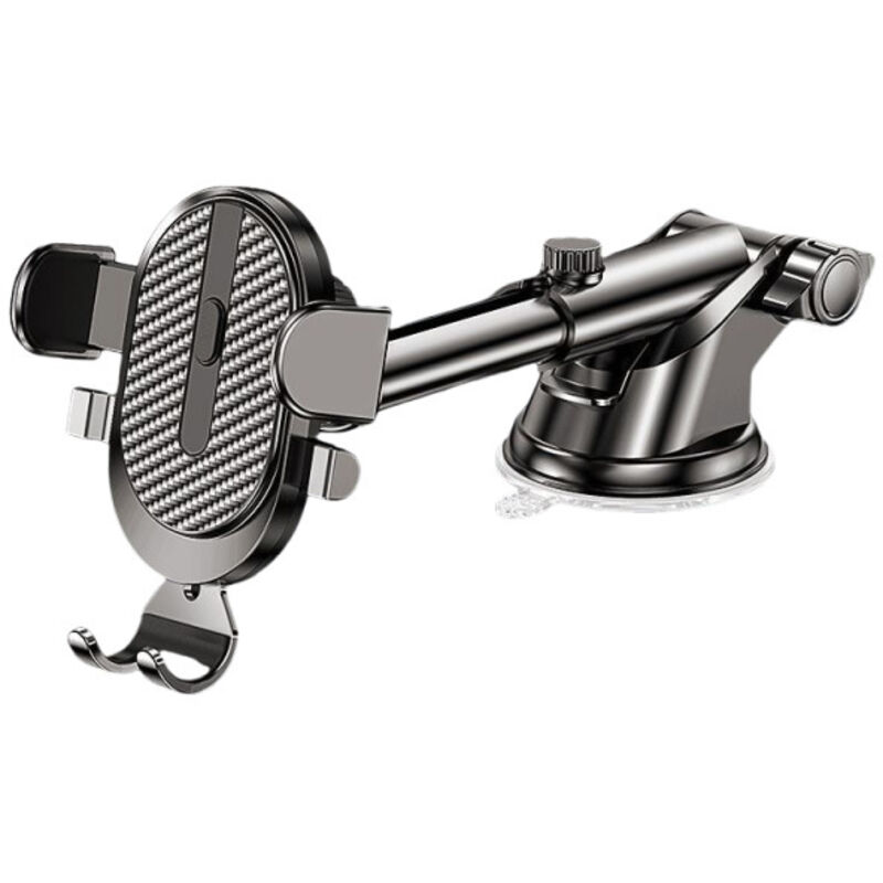 Autotelefonhalter Mit Clip, Schwarzer Kunststoff