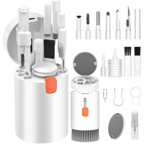 20-in-1-tastatur-reinigungsset Mit Reinigungsbürste, Computer-reinigungszubehör, Telefon-reinigungsgeräte, Pc-reinigungswerkzeuge (weiß)