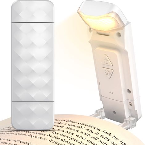 Lampe De Lecture, Liseuse Lampe Lecture Für Lire Au Lit Lampe Lecture Lecture Wiederaufladbare 3 Couleurs Protection Des Yeux,blanc